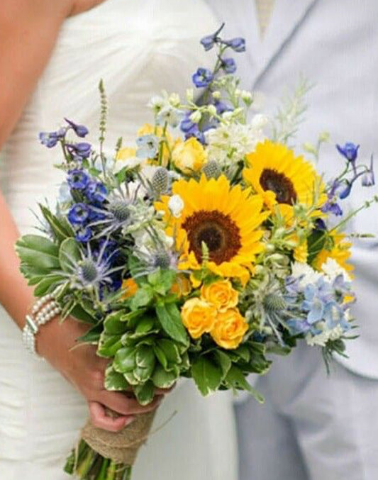 Zonnig bruidsboeket