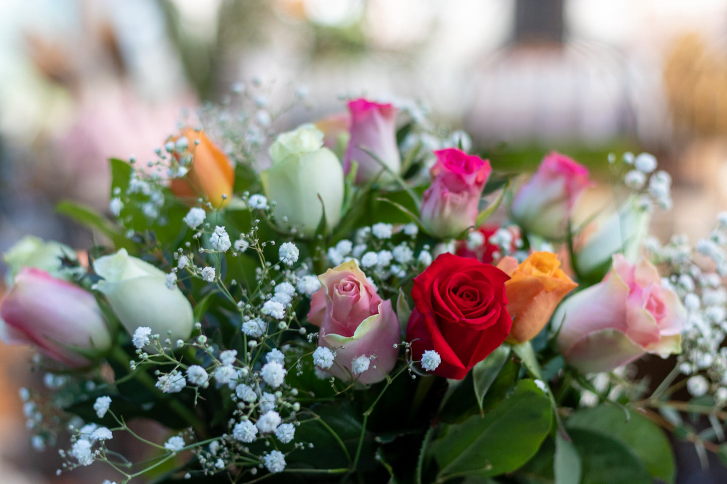 Boeket met rozen